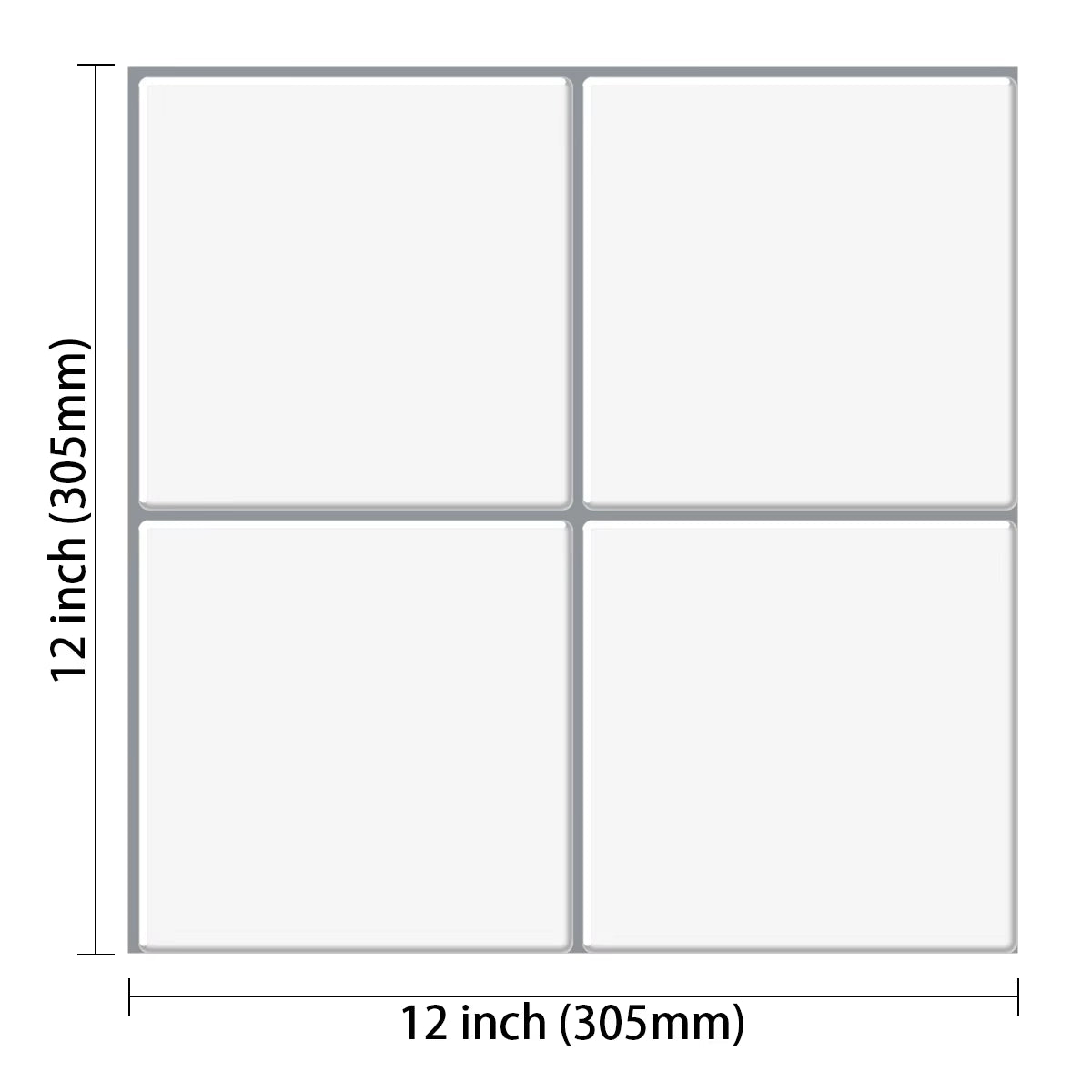 Thicker Subway Tiles Peel and Stick Premium Wall Tiles Stick on Tiles Kitchen Backsplash - 5 Pieces Pack