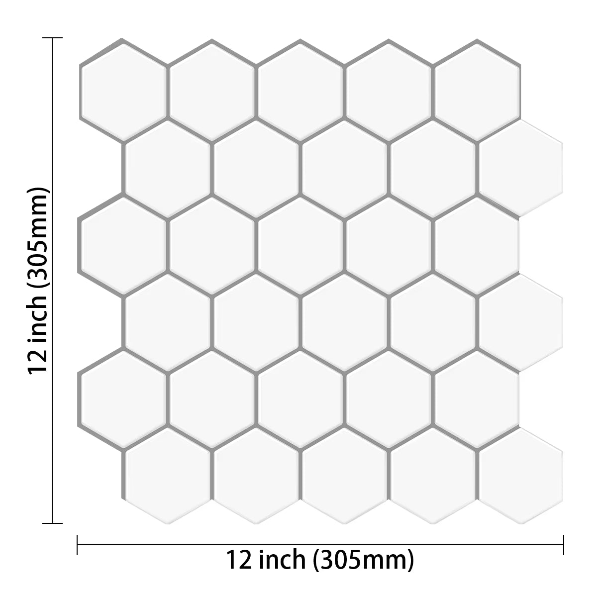 Thicker Subway Tiles Peel and Stick Premium Wall Tiles Stick on Tiles Kitchen Backsplash - 5 Pieces Pack
