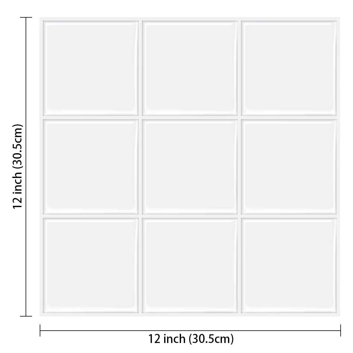 Thicker Subway Tiles Peel and Stick Premium Wall Tiles Stick on Tiles Kitchen Backsplash - 5 Pieces Pack
