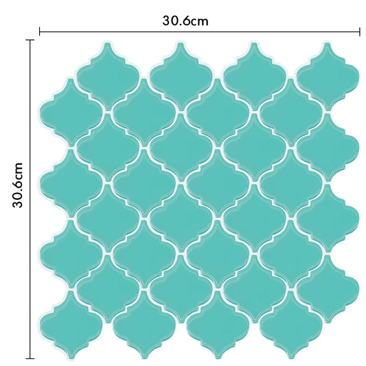 Waterproof Self-Adhesive Backsplash Sticker, Bathroom Tile, Blue, Thick Version, Kitchen Backsplash